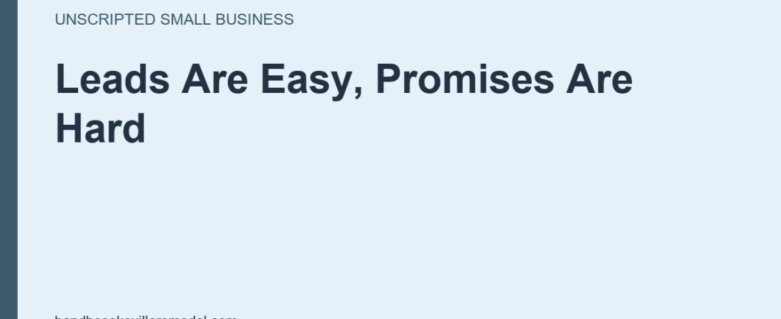 The Promise Matters More Than The Lead