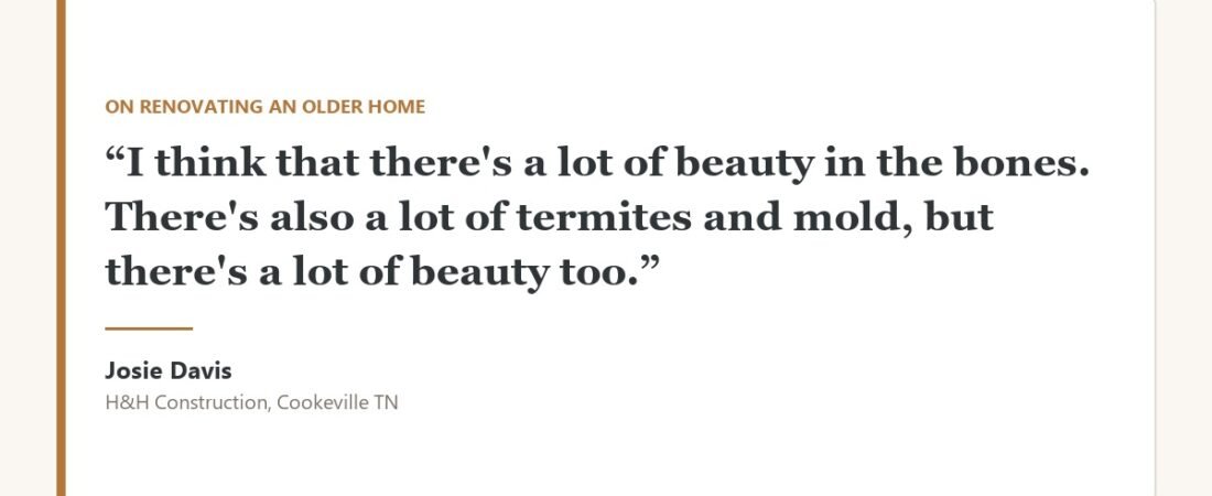 Beauty In The Bones (And Also Termites)